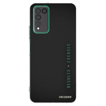 Picasee átlátszó szilikon tok az alábbi mobiltelefonokra Honor 10X Lite - Results x Excuses