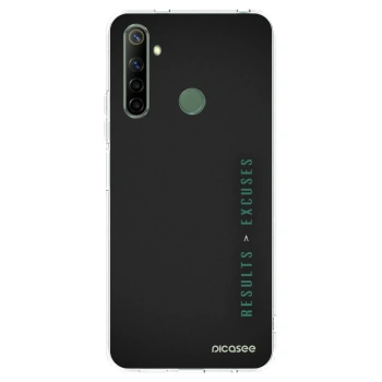 Picasee átlátszó szilikon tok az alábbi mobiltelefonokra Realme 6i - Results x Excuses