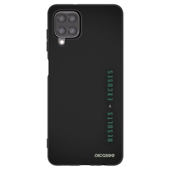 Picasee fekete szilikon tok az alábbi mobiltelefonokra Samsung Galaxy A12 A125F - Results x Excuses