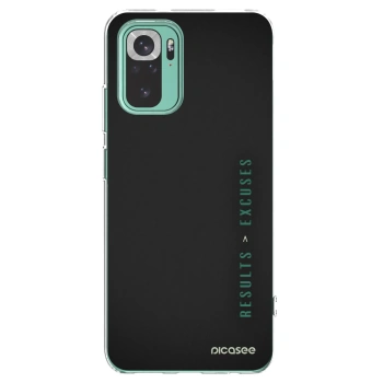 Picasee átlátszó szilikon tok az alábbi mobiltelefonokra Xiaomi Redmi Note 10 Pro - Results x Excuses