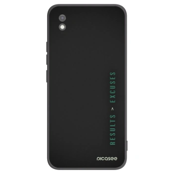Picasee fekete szilikon tok az alábbi mobiltelefonokra Xiaomi Redmi 9AT - Results x Excuses