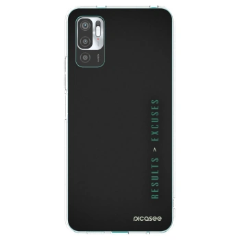 Picasee átlátszó szilikon tok az alábbi mobiltelefonokra Xiaomi Redmi Note 10 5G - Results x Excuses