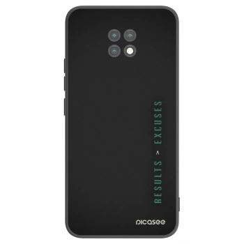 Picasee fekete szilikon tok az alábbi mobiltelefonokra Xiaomi Redmi Note 9T - Results x Excuses