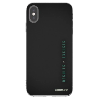 Picasee átlátszó szilikon tok az alábbi mobiltelefonokra Apple iPhone XS Max - Results x Excuses