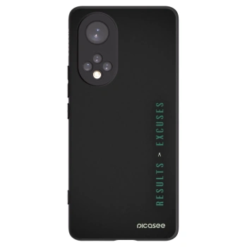 Picasee fekete szilikon tok az alábbi mobiltelefonokra Honor 50 5G - Results x Excuses