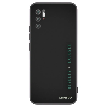 Picasee fekete szilikon tok az alábbi mobiltelefonokra Xiaomi Poco M3 Pro 5G - Results x Excuses