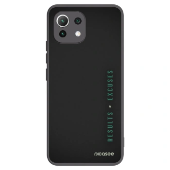 Picasee fekete szilikon tok az alábbi mobiltelefonokra Xiaomi 11 Lite 5G NE - Results x Excuses