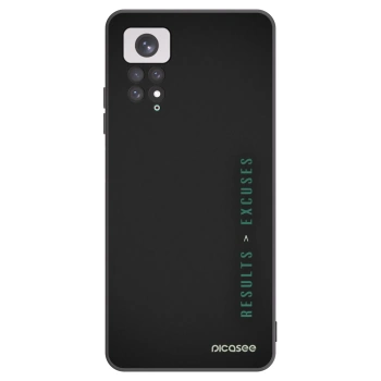 Picasee fekete szilikon tok az alábbi mobiltelefonokra Xiaomi Redmi Note 11 - Results x Excuses