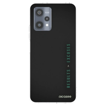Picasee átlátszó szilikon tok az alábbi mobiltelefonokra Realme 9 Pro 5G - Results x Excuses