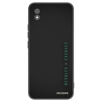 Picasee fekete szilikon tok az alábbi mobiltelefonokra Realme C11 (2021) - Results x Excuses