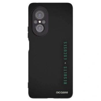 Picasee fekete szilikon tok az alábbi mobiltelefonokra Huawei Nova 9 SE - Results x Excuses