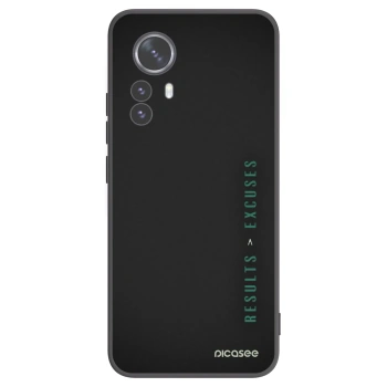 Picasee fekete szilikon tok az alábbi mobiltelefonokra Xiaomi 12 Pro - Results x Excuses
