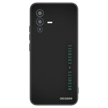 Picasee fekete szilikon tok az alábbi mobiltelefonokra Vivo V23 5G - Results x Excuses