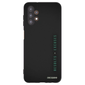 Picasee fekete szilikon tok az alábbi mobiltelefonokra Samsung Galaxy A13 4G A135 - Results x Excuses
