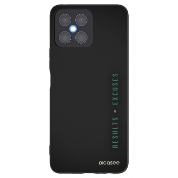 Picasee fekete szilikon tok az alábbi mobiltelefonokra Honor X8 4G - Results x Excuses