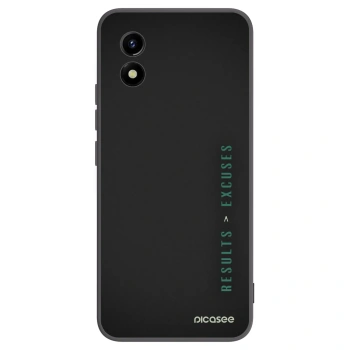 Picasee fekete szilikon tok az alábbi mobiltelefonokra Vivo Y01 - Results x Excuses