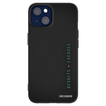 Picasee fekete szilikon tok az alábbi mobiltelefonokra Apple iPhone 14 - Results x Excuses