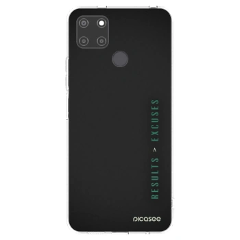 Picasee átlátszó szilikon tok az alábbi mobiltelefonokra Realme C21Y - Results x Excuses