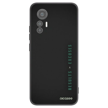 Picasee fekete szilikon tok az alábbi mobiltelefonokra Xiaomi 12 Lite - Results x Excuses