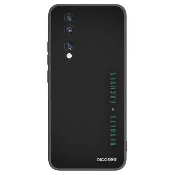 Picasee fekete szilikon tok az alábbi mobiltelefonokra Honor 70 - Results x Excuses