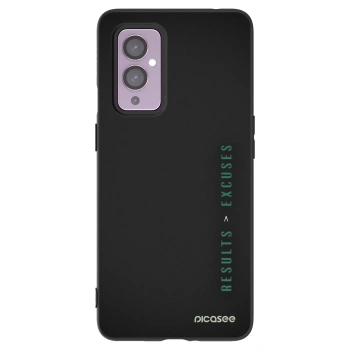 Picasee fekete szilikon tok az alábbi mobiltelefonokra OnePlus 9 - Results x Excuses