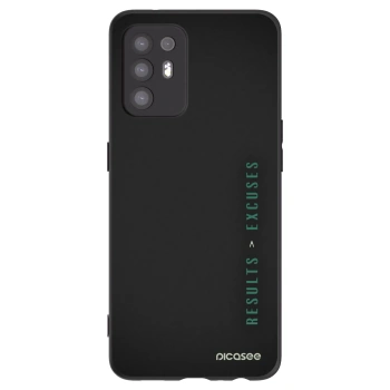 Picasee fekete szilikon tok az alábbi mobiltelefonokra OPPO A94 5G - Results x Excuses