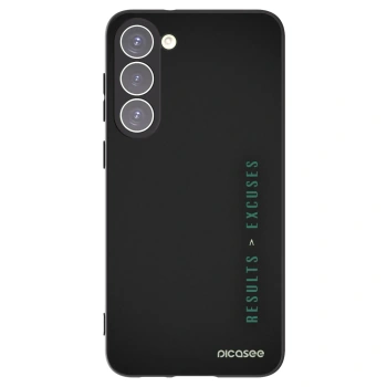 Picasee fekete szilikon tok az alábbi mobiltelefonokra Samsung Galaxy S23+ 5G - Results x Excuses