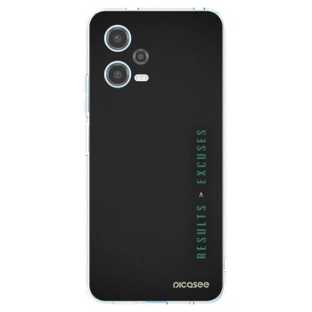 Picasee átlátszó szilikon tok az alábbi mobiltelefonokra Xiaomi Redmi Note 12 5G - Results x Excuses