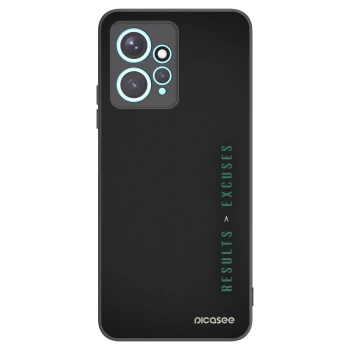 Picasee fekete szilikon tok az alábbi mobiltelefonokra Xiaomi Redmi Note 12 4G - Results x Excuses