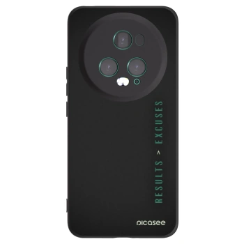 Picasee fekete szilikon tok az alábbi mobiltelefonokra Honor Magic5 Pro - Results x Excuses