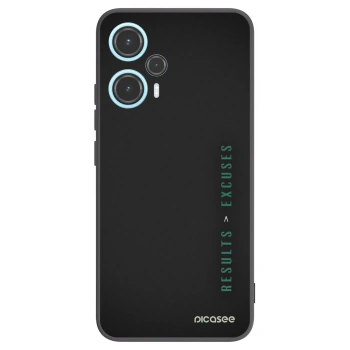 Picasee fekete szilikon tok az alábbi mobiltelefonokra Xiaomi Poco F5 - Results x Excuses