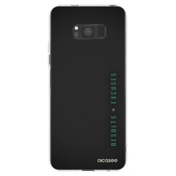 Picasee átlátszó szilikon tok az alábbi mobiltelefonokra Samsung Galaxy S8 G950F - Results x Excuses