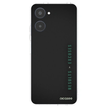 Picasee átlátszó szilikon tok az alábbi mobiltelefonokra Realme 10 4G - Results x Excuses