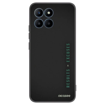 Picasee fekete szilikon tok az alábbi mobiltelefonokra Honor 70 Lite - Results x Excuses