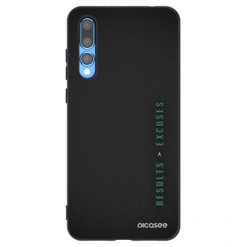 Picasee fekete szilikon tok az alábbi mobiltelefonokra Huawei P20 Pro - Results x Excuses