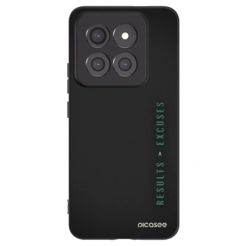 Picasee fekete szilikon tok az alábbi mobiltelefonokra Xiaomi 14 Pro - Results x Excuses