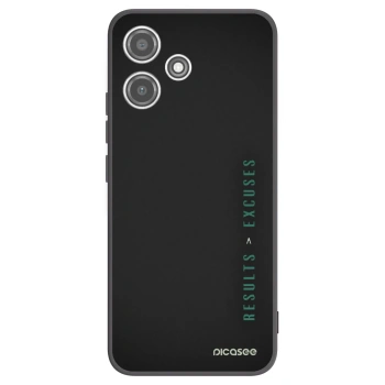 Picasee fekete szilikon tok az alábbi mobiltelefonokra Xiaomi Redmi 12 5G - Results x Excuses