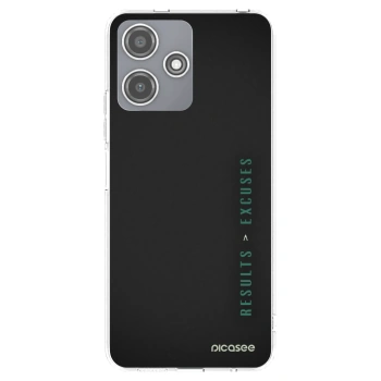 Picasee átlátszó szilikon tok az alábbi mobiltelefonokra Xiaomi Redmi 12 5G - Results x Excuses