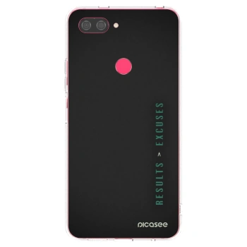 Picasee átlátszó szilikon tok az alábbi mobiltelefonokra Xiaomi Mi 8 Lite - Results x Excuses