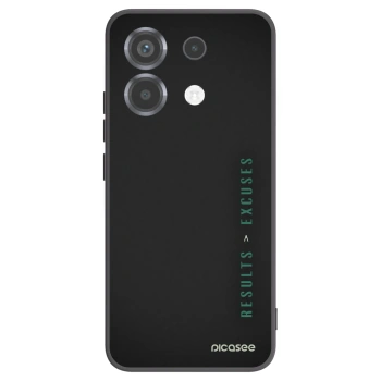 Picasee fekete szilikon tok az alábbi mobiltelefonokra Xiaomi Poco X6 - Results x Excuses