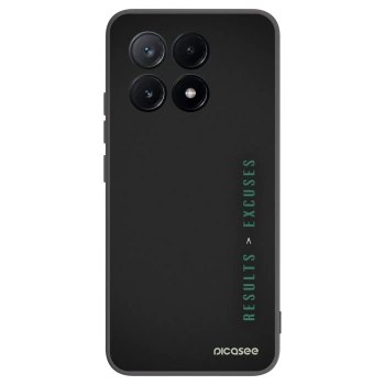 Picasee fekete szilikon tok az alábbi mobiltelefonokra Xiaomi Poco X6 Pro - Results x Excuses
