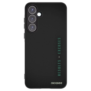 Picasee fekete szilikon tok az alábbi mobiltelefonokra Samsung Galaxy A55 5G A556B - Results x Excuses
