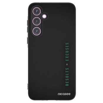 Picasee fekete szilikon tok az alábbi mobiltelefonokra Samsung Galaxy A35 5G A356B - Results x Excuses