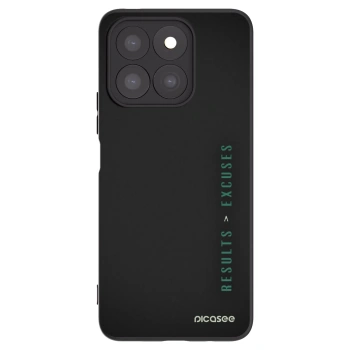 Picasee fekete szilikon tok az alábbi mobiltelefonokra Honor X8b - Results x Excuses