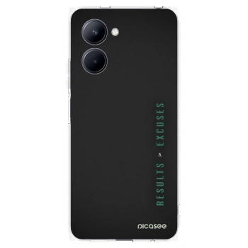 Picasee átlátszó szilikon tok az alábbi mobiltelefonokra Realme C33 (2023) - Results x Excuses