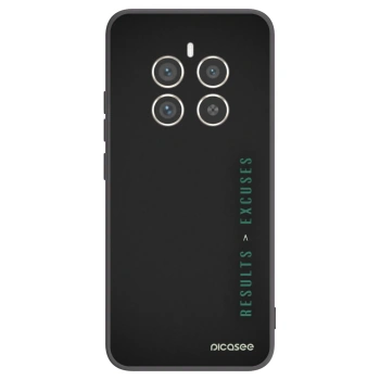 Picasee fekete szilikon tok az alábbi mobiltelefonokra Realme 12 Pro 5G - Results x Excuses
