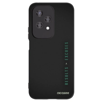 Picasee fekete szilikon tok az alábbi mobiltelefonokra Honor 200 Lite - Results x Excuses