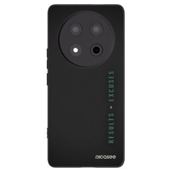 Picasee fekete szilikon tok az alábbi mobiltelefonokra Honor Magic7 Lite 5G - Results x Excuses