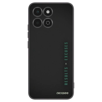 Picasee fekete szilikon tok az alábbi mobiltelefonokra Honor 200 Smart 5G - Results x Excuses
