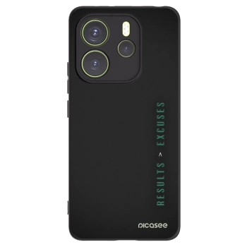 Picasee fekete szilikon tok az alábbi mobiltelefonokra Xiaomi Redmi Note 14 4G - Results x Excuses
